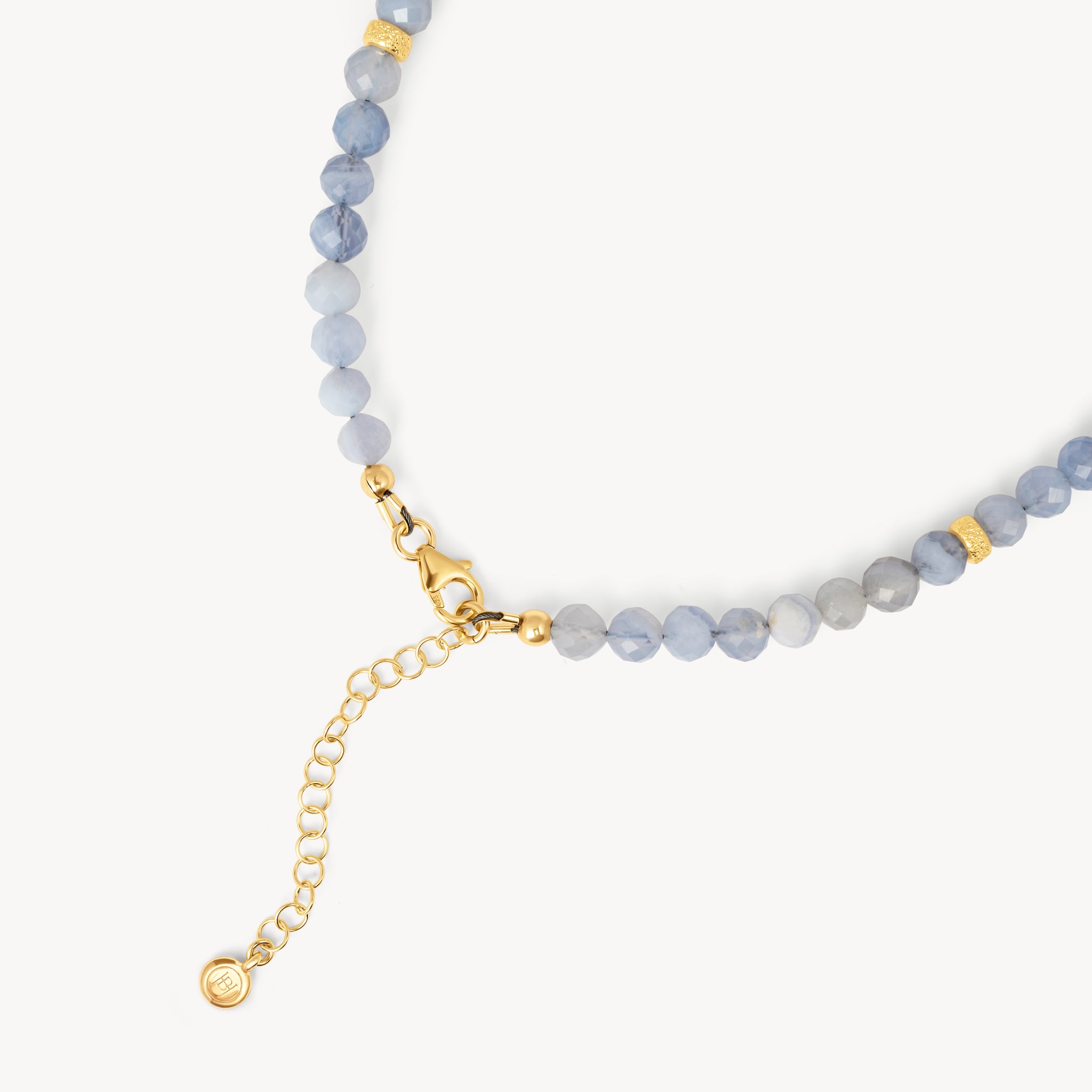 Aquamarine Riviera Gemstone Necklace closure