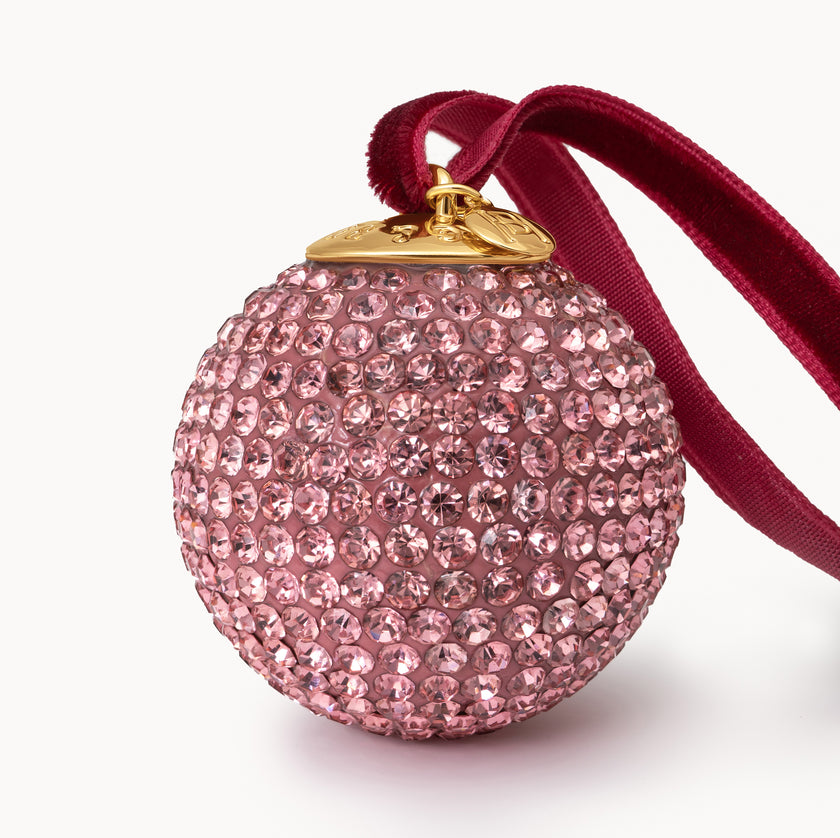 Blush Holiday Ornament close up
