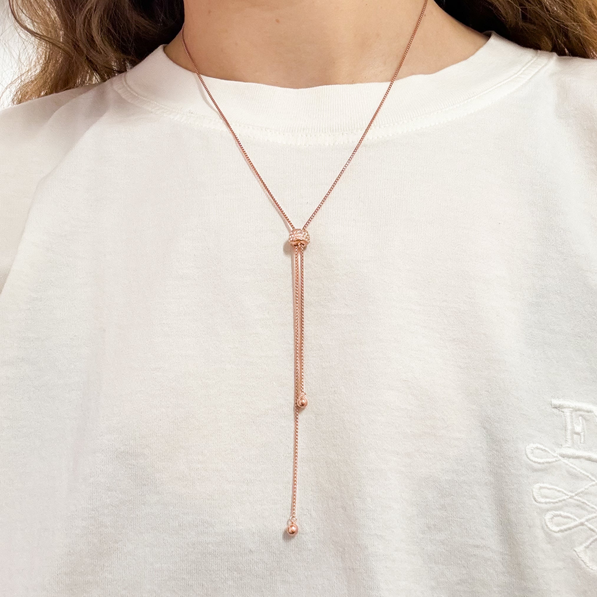 Sparkle Bolo Tie Necklace