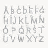 Silver Braided Letter Charm