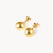 Bubbly Stud Earrings Gold