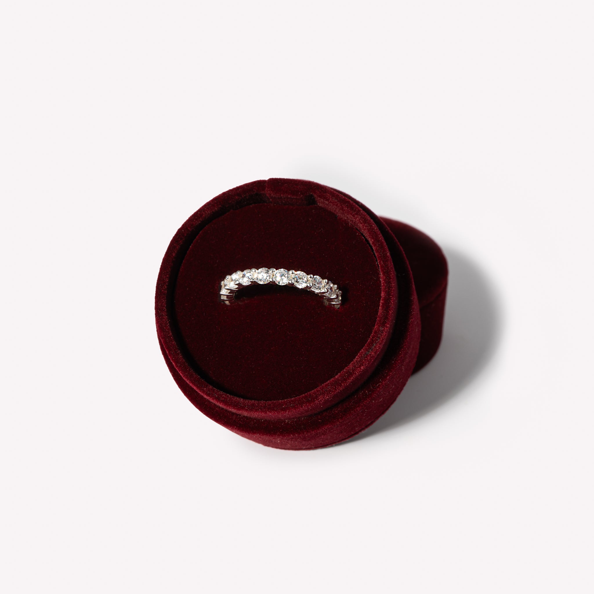 Eternity Band in velvet tube