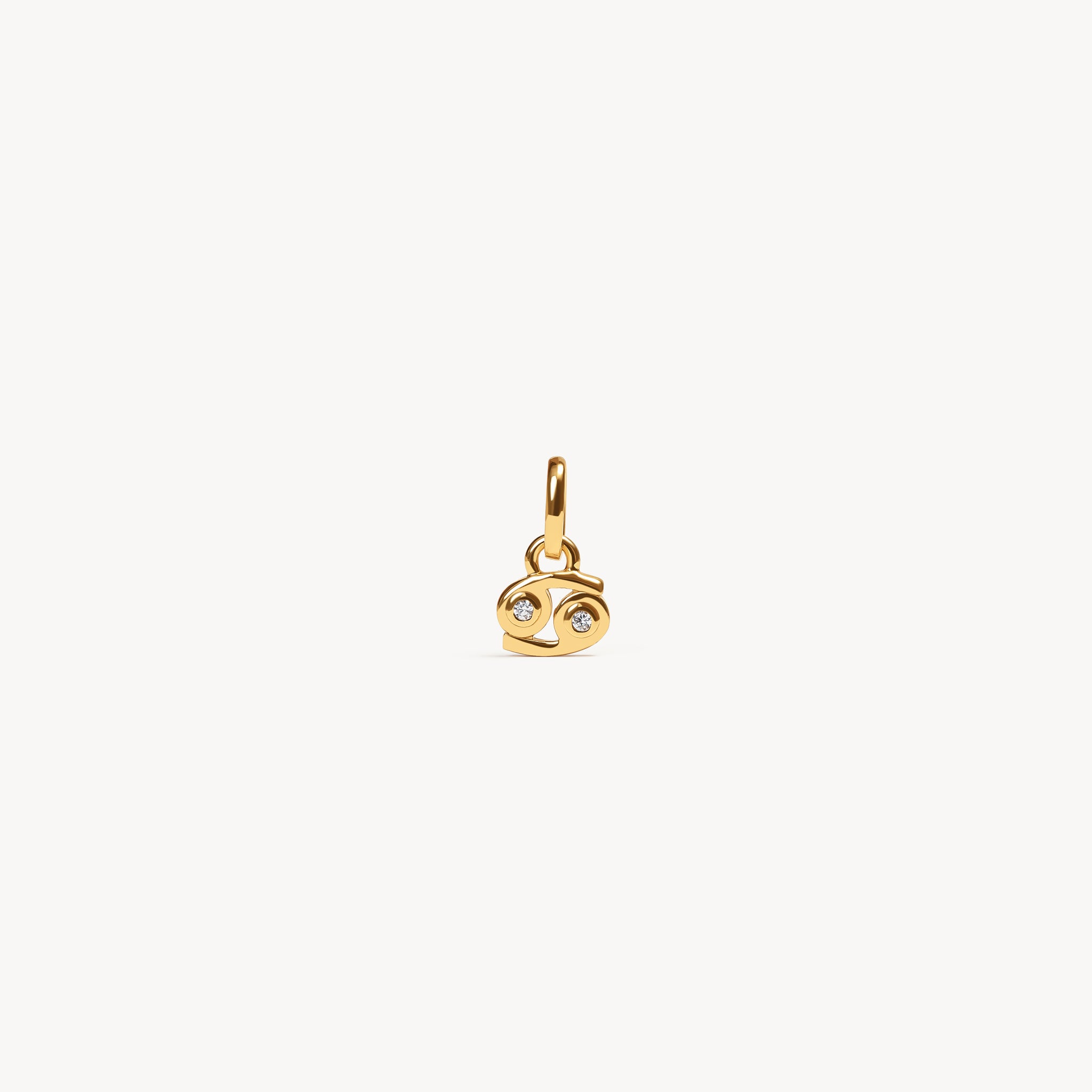 Cancer Zodiac Charm Gold