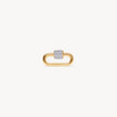 Gold Carabiner Twist Link Charm Holder