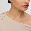 Celestial Chain Necklace in Silver on model