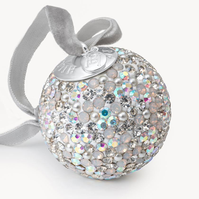 Celestial Frost Holiday Ornament close up