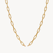 Gold Clip Chain Charm Necklace Base