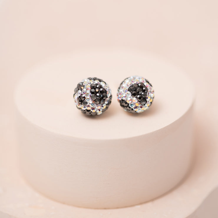 Cow Print Sparkle Ball™ Stud Earrings