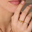 Cupid Heart Ring on model