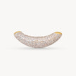 Champagne Curved Sparkle Puff Charm
