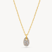 Dancing Queen Sparkle Pebble Charm Necklace