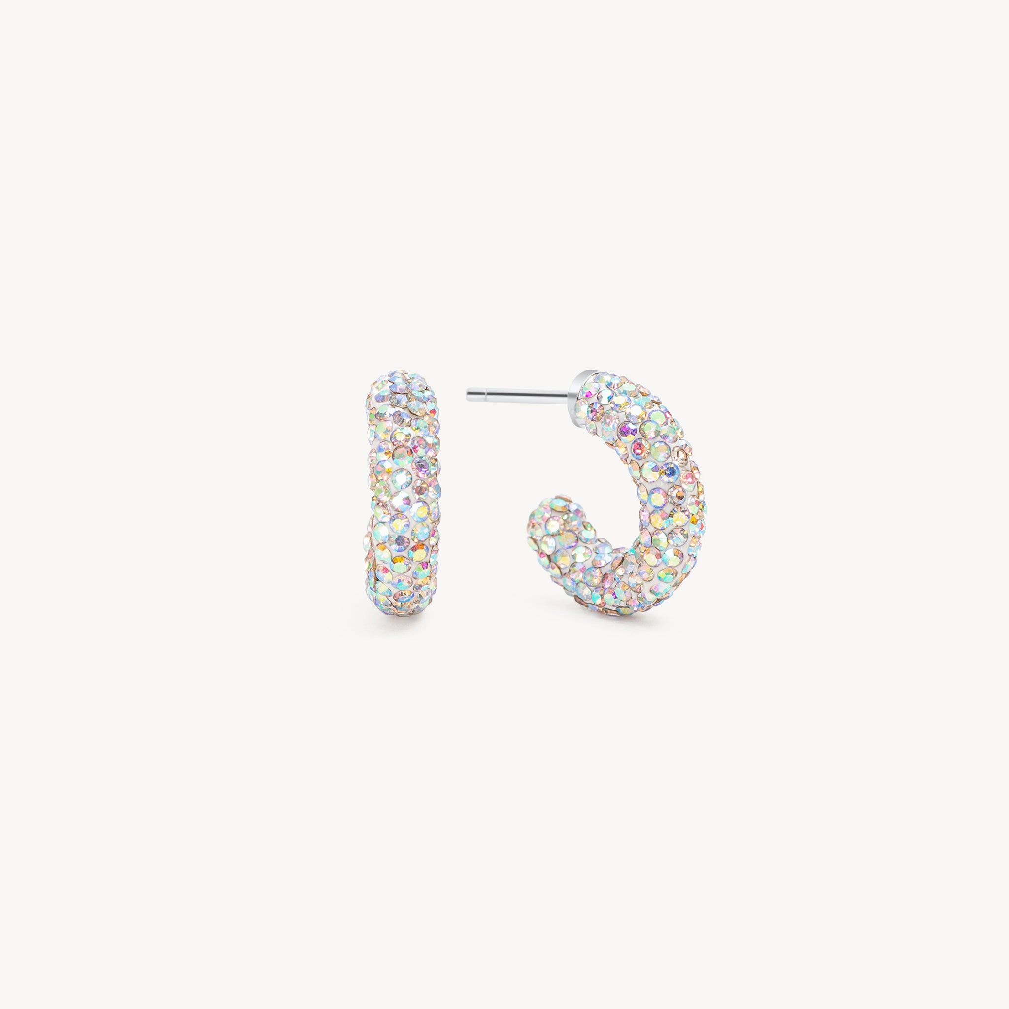 Solar Shower Sparkle Hoop Earrings