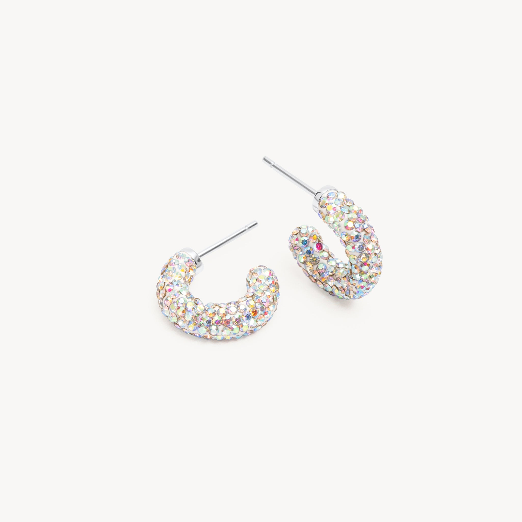 Solar Shower Sparkle Hoop Earrings