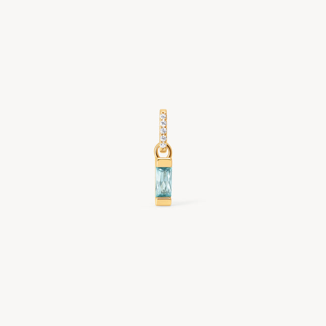 December Birthstone Baguette Charm