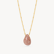 Desert Rose Sparkle Mini Drop Necklace