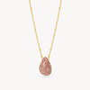 Desert Rose Sparkle Mini Drop Necklace