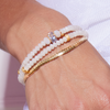 Ballet Slipper Sparkle Ball™ Double Wrap Bracelet on model