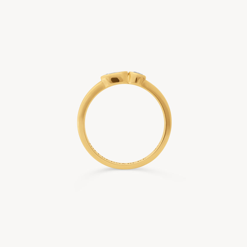 Double Bezel CZ Ring