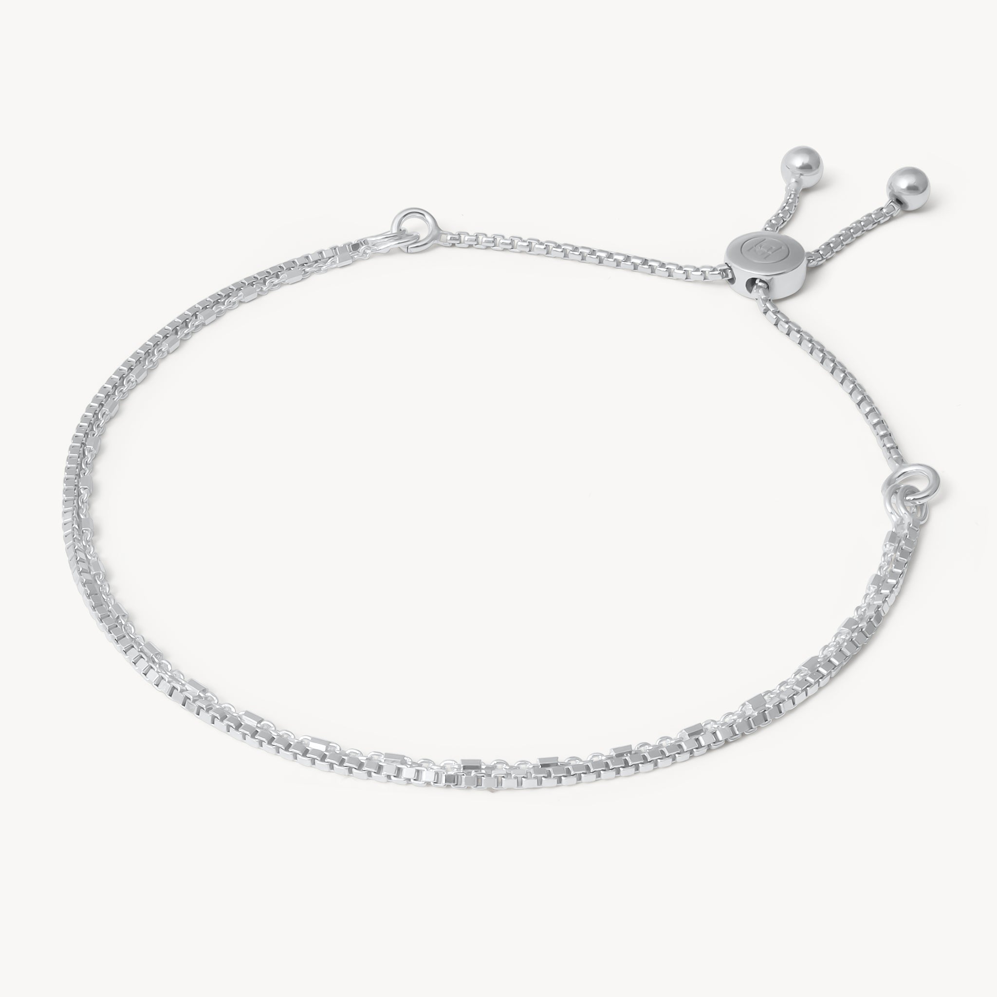 Double Chain Bracelet Silver 