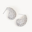 Dream Puff™ Sparkle Stud Earrings White