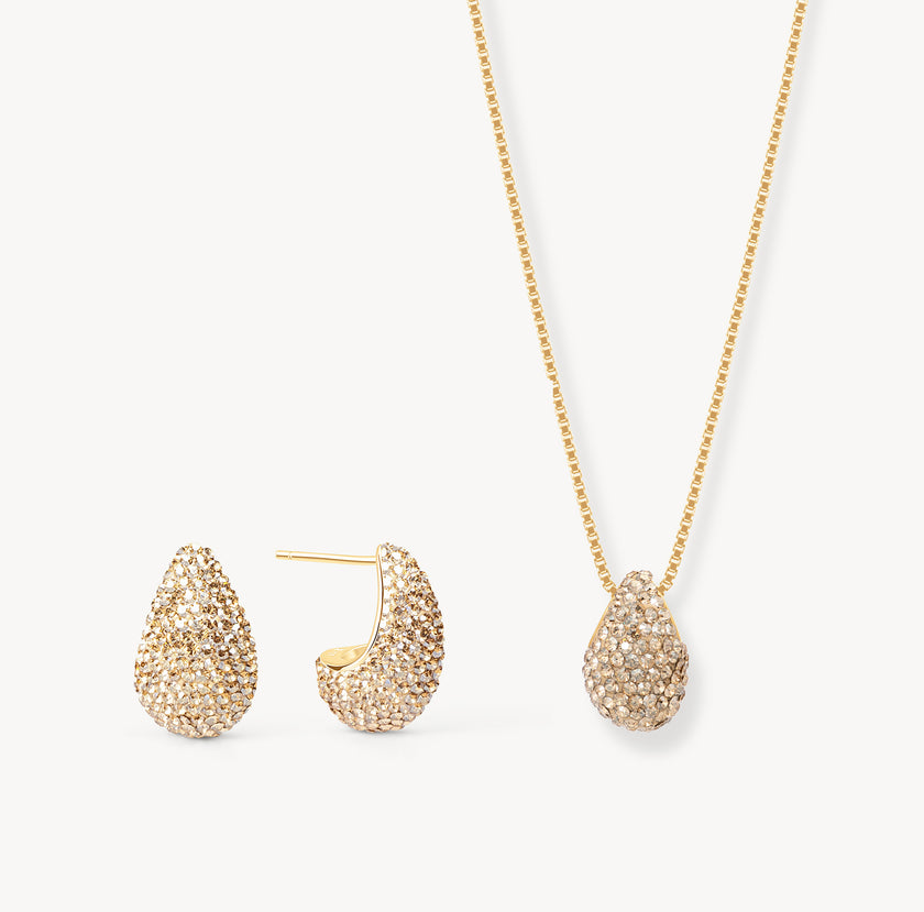 Soft Gold Sparkle Dream Drop Set