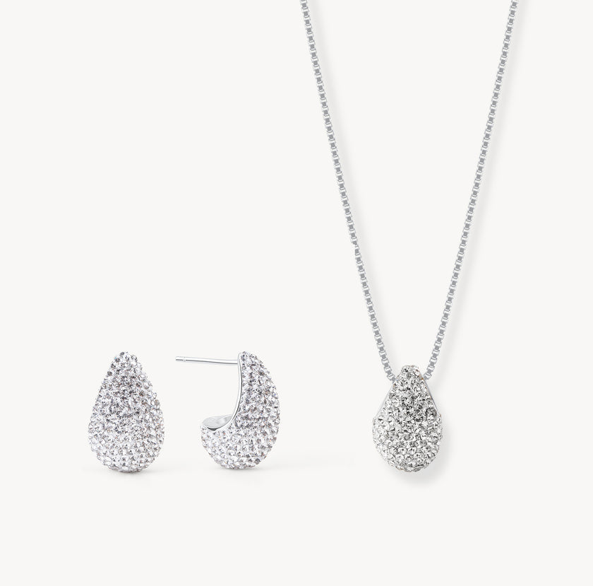 White Sparkle Dream Drop Set