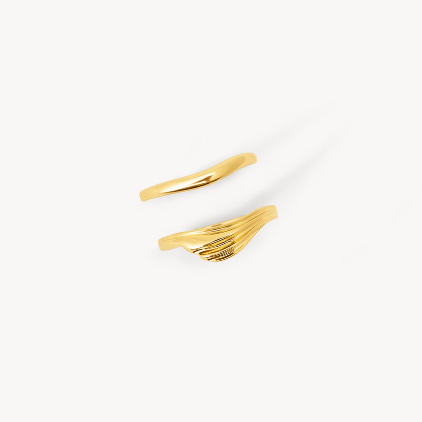 Drift Stacking Rings Gold