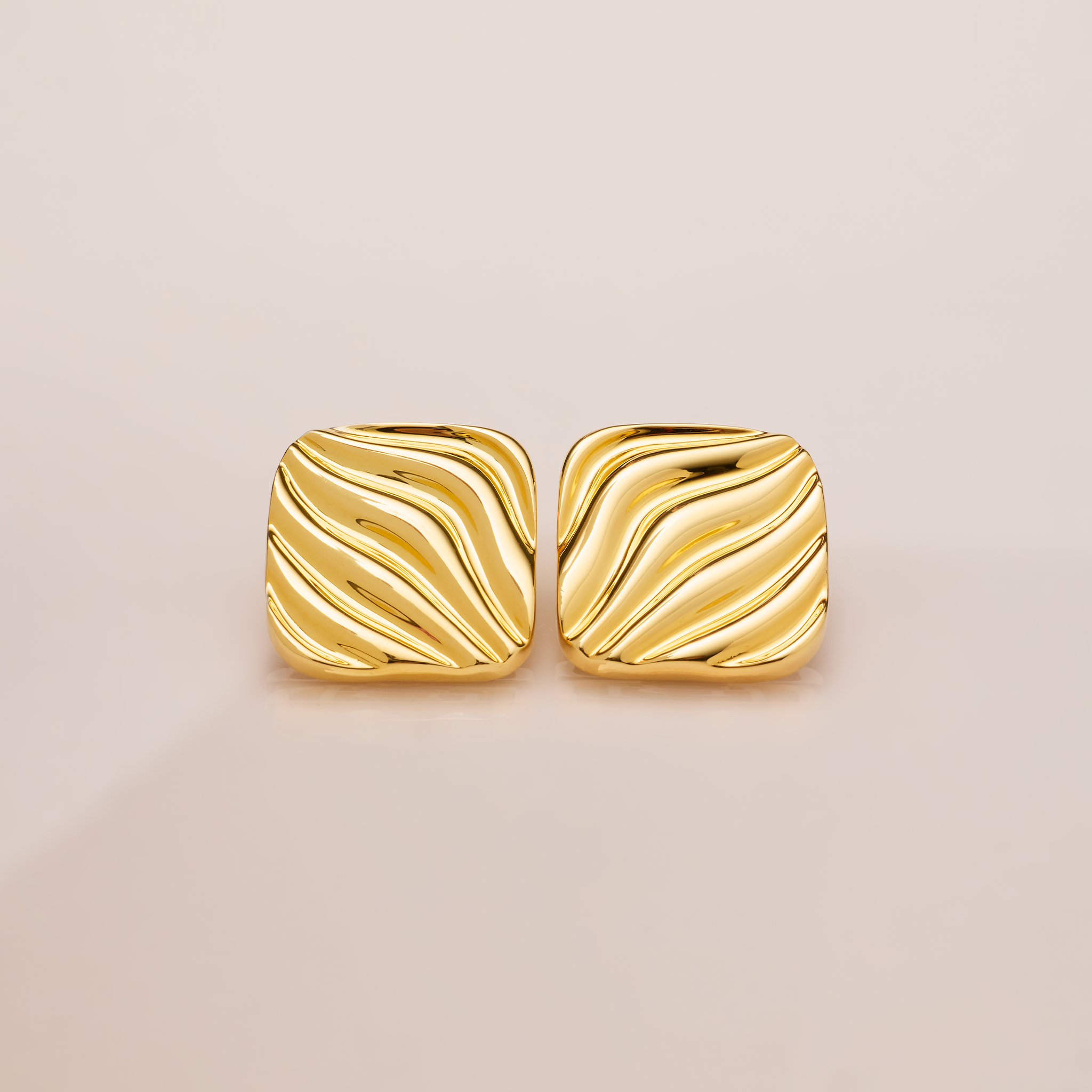 Gold Drift Statement Earrings