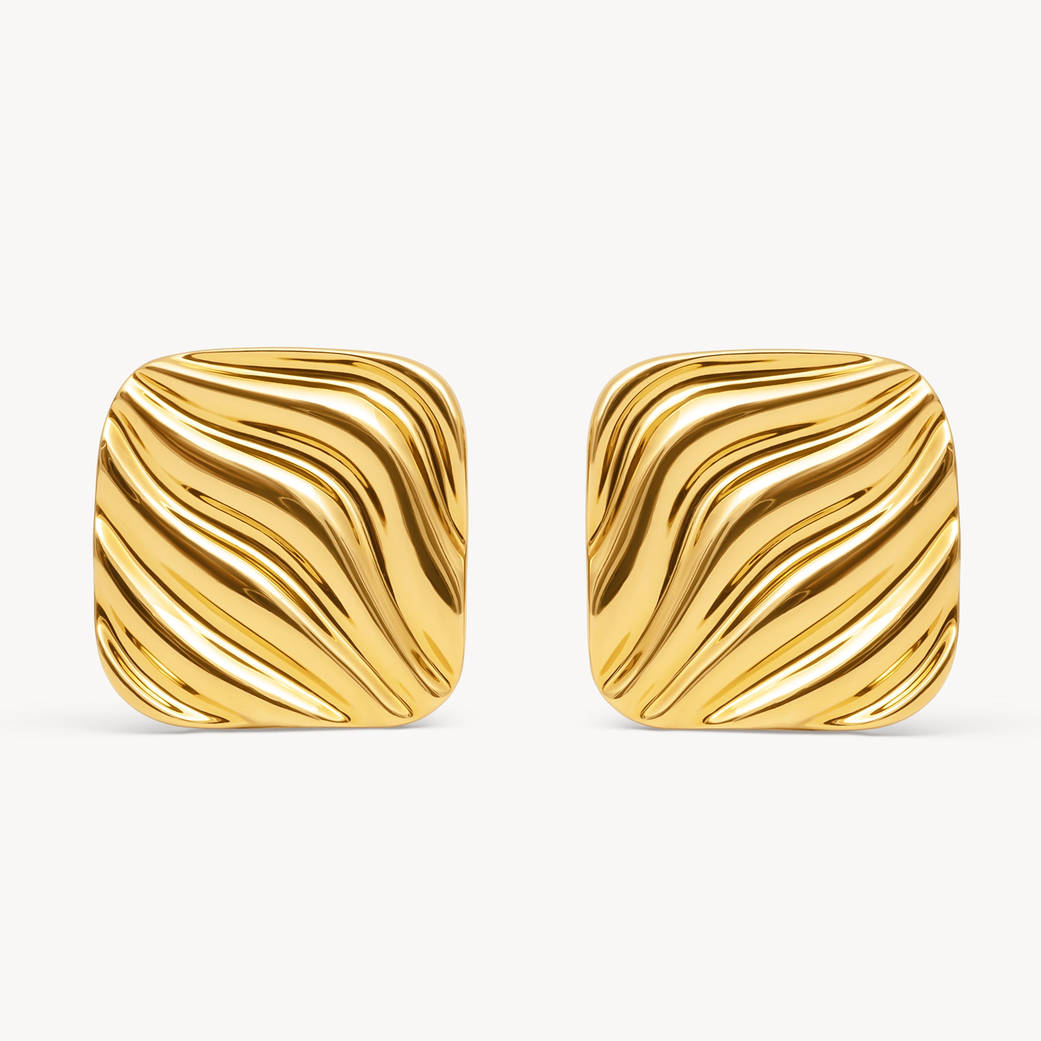 Gold Drift Statement Earrings
