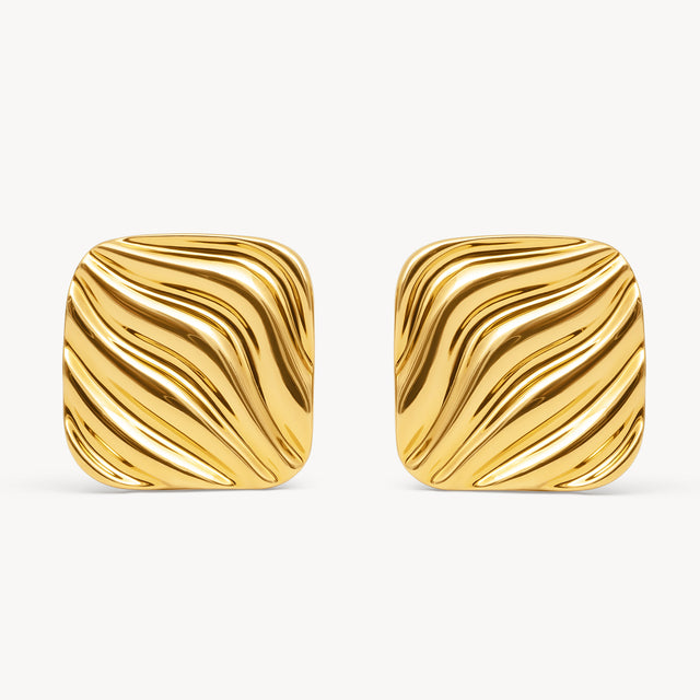 Gold Drift Statement Earrings
