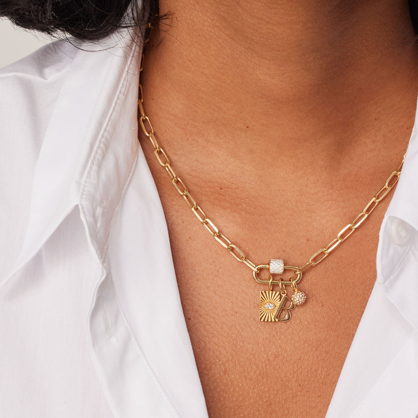 Carabiner Charm Holder on model