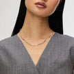 Era Chain Necklace in Silver on model