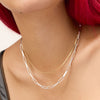 Era Chain Necklace Silver on model