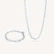 Silver Era Chain Bracelet + Necklace Set