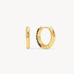 Espresso Sparkle Hoop Earrings