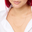 Essential Clip Chain Necklace Gold on model