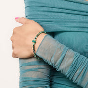 Evergreen Holiday Sparkle Stretch Bracelet on model