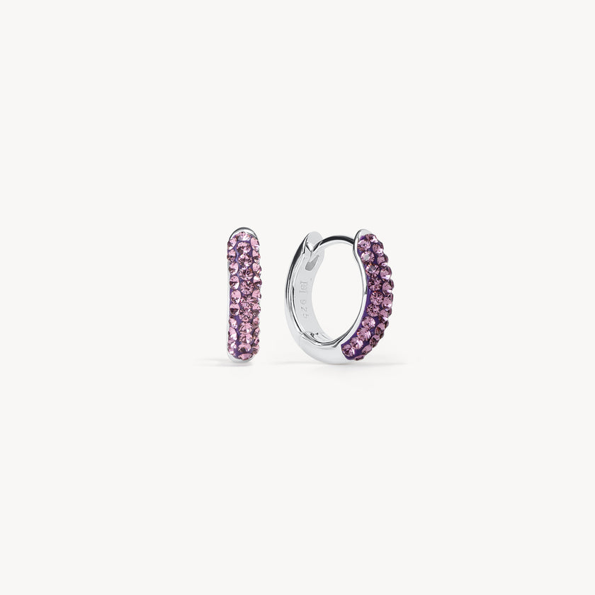 Birthstone Always On Sparkle Hoop Earrings