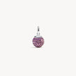 Medium Birthstone Sparkle Ball™ Charm February