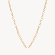 Figaro Charm Chain Necklace — Gold