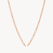 Figaro Charm Chain Necklace — Rose Gold