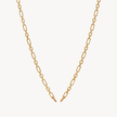Gold Figaro Chain Charm Necklace Base