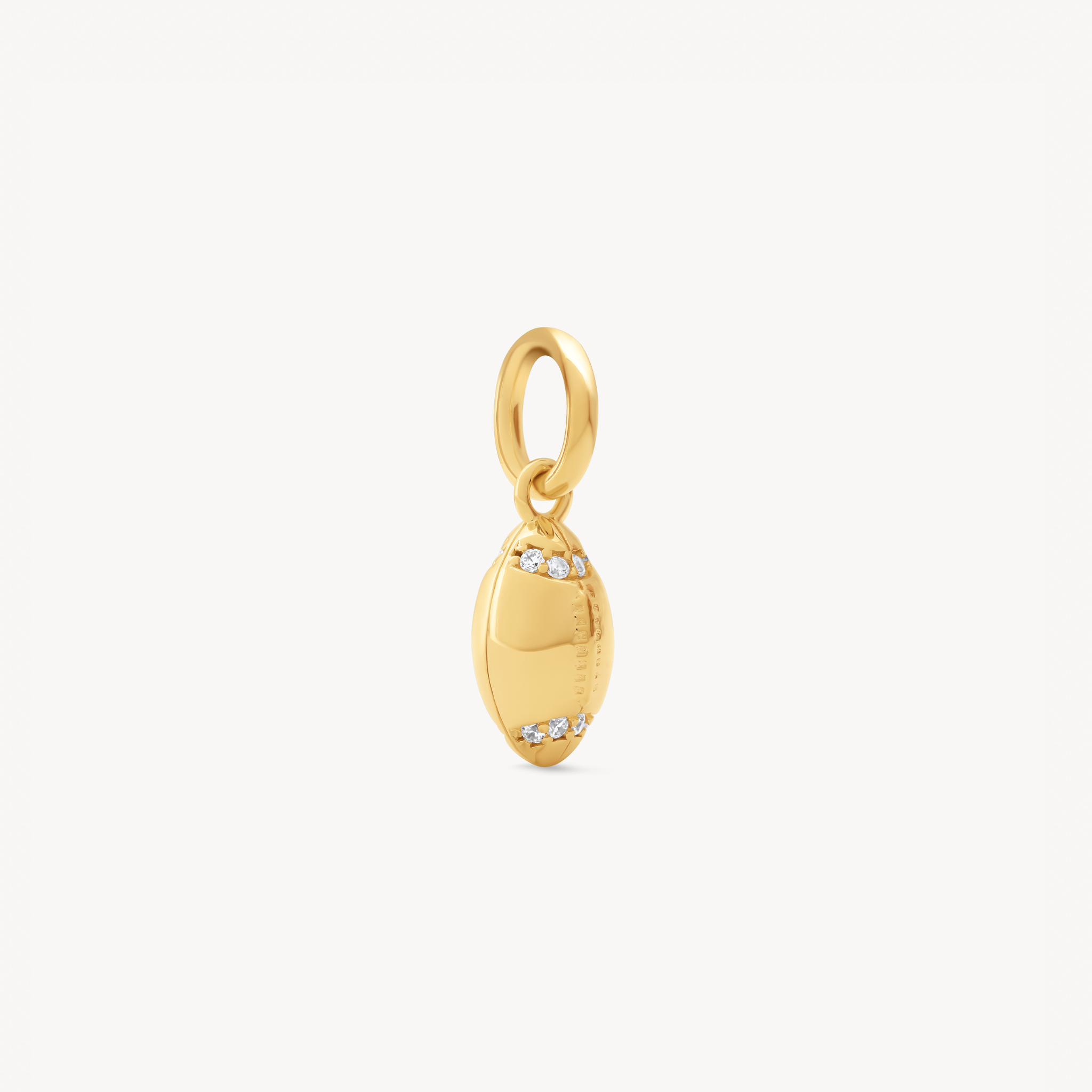 Football Charm in Gold