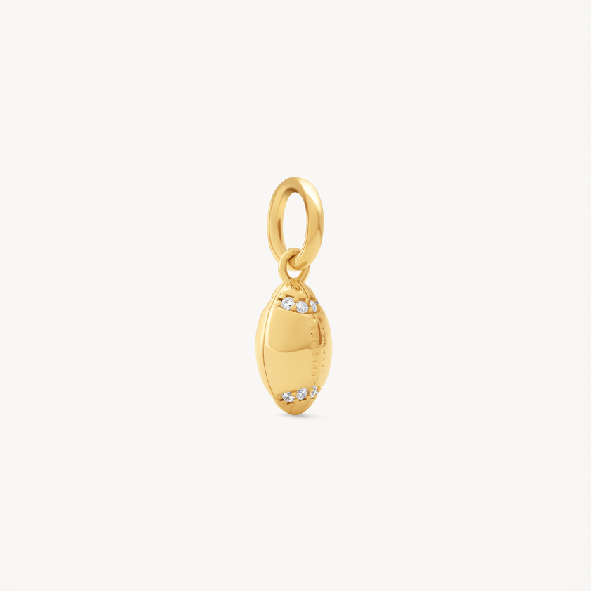 Football Charm in Gold