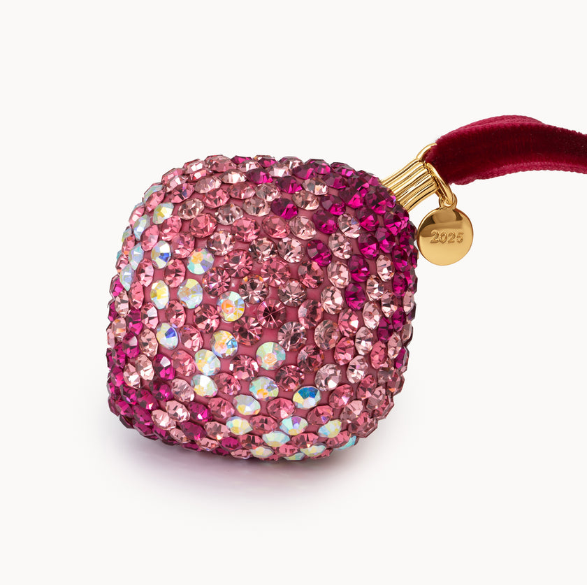 Fuchsia Fade Holiday Lights Ornament close up