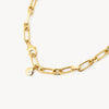 Gold Multi-Station Charm Necklace closure