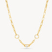 Gold Multi-Station Charm Necklace