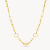 Gold Multi-Station Charm Necklace