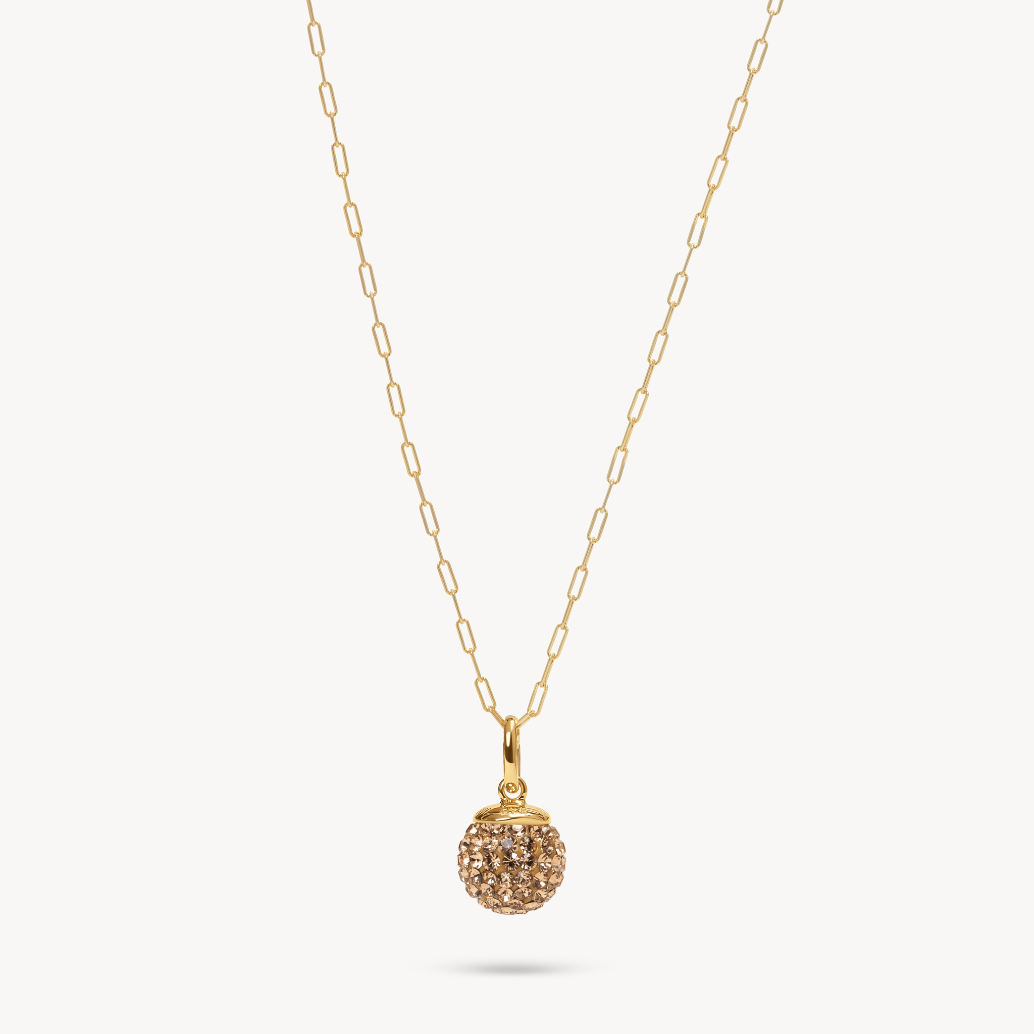 Sparkle Ball™ Clip Chain Necklace Gold