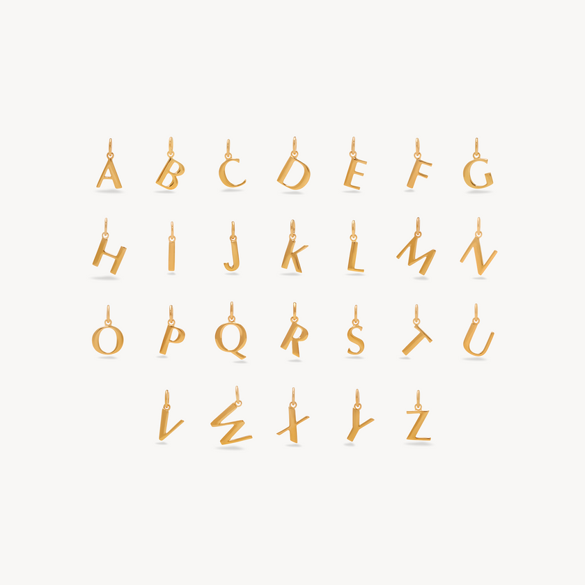 Gold Letter Charms